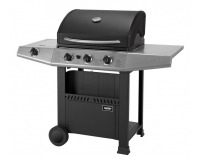 Záhradný plynový gril Adelle - čierna / sivá