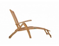 Polohovateľné drevené záhradné lehátko Camberet Lounger - akácia