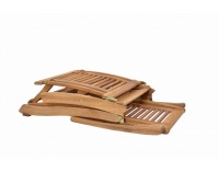 Polohovateľné drevené záhradné lehátko Camberet Lounger - akácia