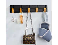 Vešiak na stenu Heger - čierna / zlatá