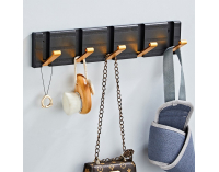 Vešiak na stenu Heger - čierna / zlatá