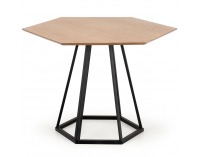 Jedálenský stôl Herman - prírodná / čierna