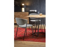 Jedálenský stôl Herman - prírodná / čierna