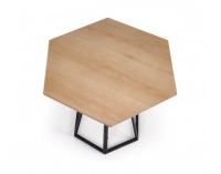 Jedálenský stôl Herman - prírodná / čierna