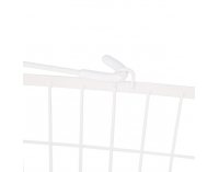 Viacúčelový regál s košíkmi na kolieskach Hermes - biela