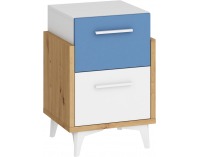 Detská izba Hey - dub artisan / biela / modrá