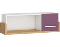 Študentská izba Hey - dub artisan / biela / fialová