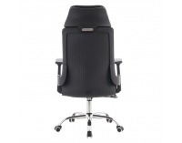 Kancelárske kreslo Holger - čierna / chróm