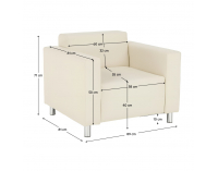 Kreslo Homker - béžová