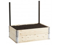 Oporá tyč k rastlinám (2 ks) Homs - čierna