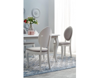 Rustikálny rozkladací jedálenský stôl Horacy - biela