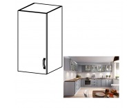 Horná kuchynská skrinka Layla G40 L - biela / sivá matná