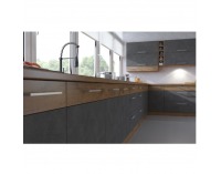 Horná kuchynská skrinka Vega 40 NAGU-36 1F - dub lancelot / sivá matná