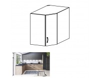 Horná rohová kuchynská skrinka Langen G60N - dub artisan