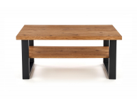 Konferenčný stolík Horus - dub svetlý / čierna
