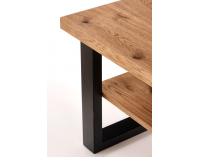 Konferenčný stolík Horus - dub svetlý / čierna