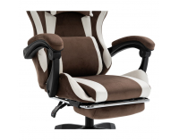 Herné kreslo Hospo - hnedá / biela