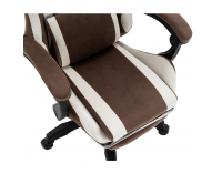 Herné kreslo Hospo - hnedá / biela