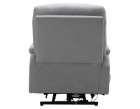 Masážne polohovacie kreslo Hudson - svetlosivá