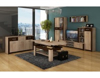 Komoda Hugo HUG-03 - sonoma svetlá / sonoma tmavá