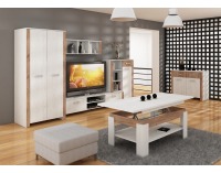 TV stolík Hugo HUG-09 - craft biely / craft tobaco