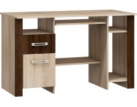 PC stôl Hugo HUG-01 - sonoma svetlá / sonoma tmavá