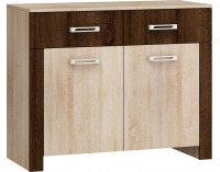 Komoda Hugo HUG-03 - sonoma svetlá / sonoma tmavá