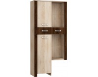 Regál (nadstavba) Hugo HUG-07 - sonoma svetlá / sonoma tmavá