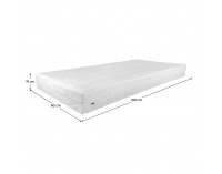 Obojstranný taštičkový matrac Hunty 80x200 cm - biela