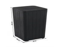 Záhradná truhlica Iblis - čierna
