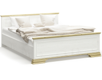 Manželská posteľ s roštom Igins LB-160 160x200 cm - sosna Andersen / dub zlatý