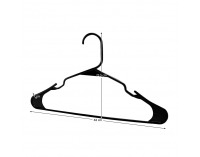 Vešiaky (10 ks) Igis - čierna