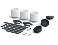 Kvetináč IKD3H - biela / čierna