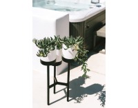 Kvetináč IKD3L - biela / čierna