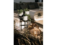 Kvetináč IKD3L - sivý betón / čierna