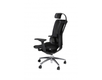Kancelárska stolička s podrúčkami Iko BS - čierna / chróm