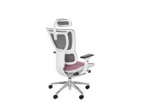 Kancelárska stolička s podrúčkami Iko Color W - staroružová / čierna / biela / chróm