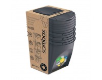 Odpadkový kôš na triedený odpad (4 ks) IKWB25S4 25 l - antracit