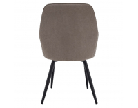 Jedálenské kreslo Ilkom - sivohnedá (taupe) / čierna