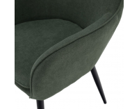 Jedálenské kreslo Ilkom - zelená / čierna