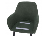 Jedálenské kreslo Ilkom - zelená / čierna