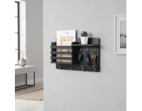 Vešiak na stenu s organizérom Imre - čierna