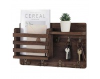 Vešiak na stenu s organizérom Imre - hnedá