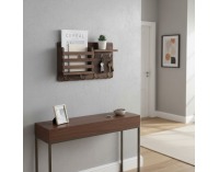 Vešiak na stenu s organizérom Imre - hnedá