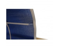 Drevená poschodová posteľ s roštom Indigo 90 - borovica / modrá