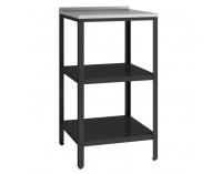 Záhradná kuchynská linka s drezom Ines - čierna