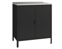 Záhradná kuchynská linka s drezom Ines - čierna