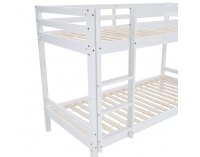 Drevená poschodová posteľ Ineza 90x200 cm - biela