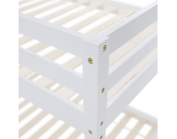 Drevená poschodová posteľ Ineza 90x200 cm - biela