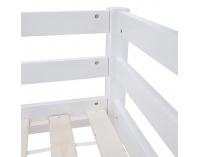 Drevená poschodová posteľ Ineza 90x200 cm - biela